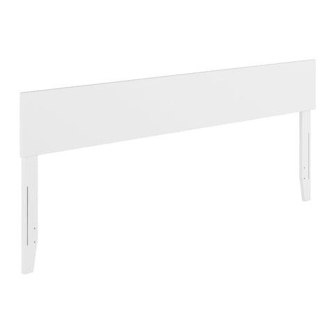 AFI, Orlando King Adjustable Modern Solid Wood Panel Headboard, White