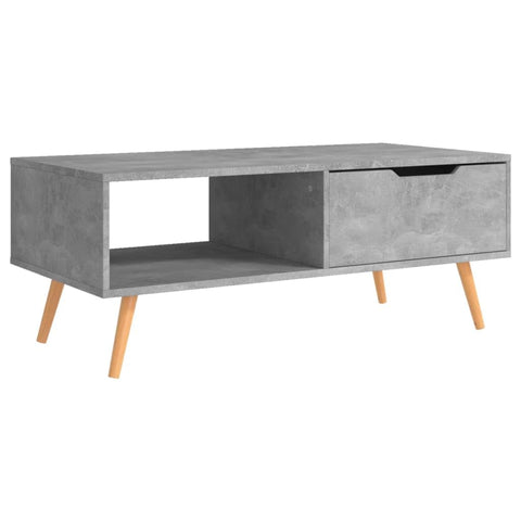 vidaXL Scandinavian Styled Engineered Wood Coffee Table with Easy Assembly â€“ Concrete Gray Living Room Furniture with Ample Space'.