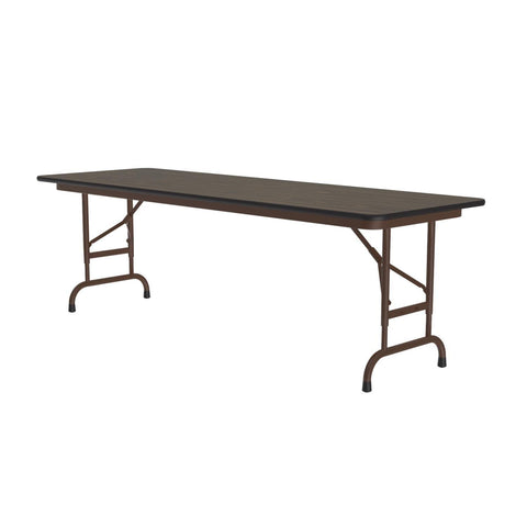 Correll Rectangular Laminate Top Folding Table with Walnut Finish CFA2472TF-01