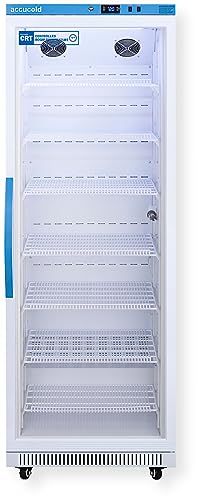 Summit Appliance Accucold ARG18PV456 Upright Vaccine Refrigerator; Certificate of Calibration Included; Designed and Purpose-built for Pharmacy; 18 cu.ft Capacity; Interior Light