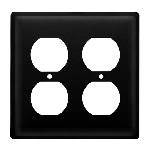 Plain - Double Outlet Cover