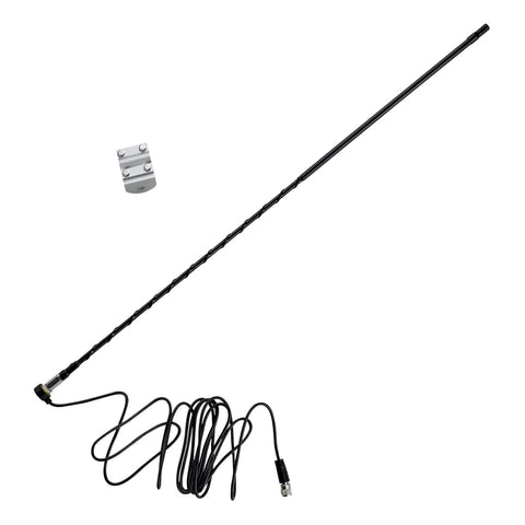 RoadPro RPPS-13KB Platinum Series Black 3' 1000W Single Mirror Mount CB Antenna Kit