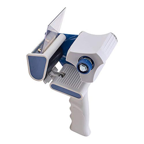 2" Tape Holder Dispenser Gun Heavy Duty w/Metal Cutter Adjustable Tension for Moving Ship Storage Warehouse Retail Office