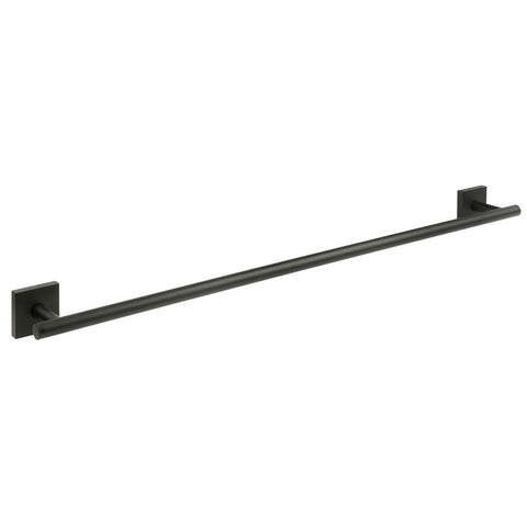 SMEDBO House Bathroom Wall Mount 24" W Single Towel Bar, Matte Black