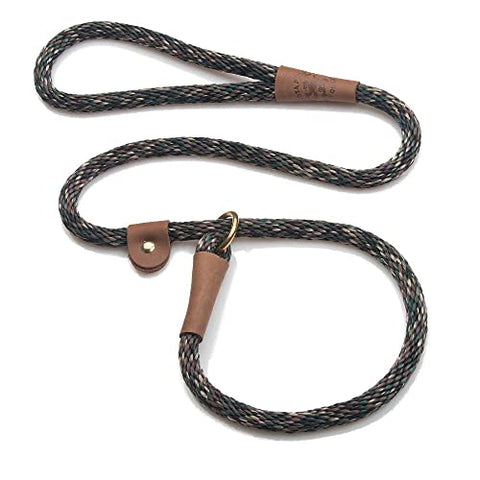 Mendota Pet Slip Leash - Dog Lead and Collar Combo - Made in The USA - Camo, 1/2 in x 6 ft - for Large Breeds