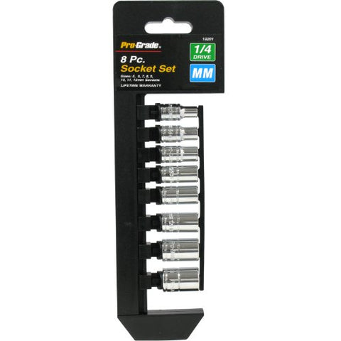 8 PC. 1/4" DR. METRIC SOCKET