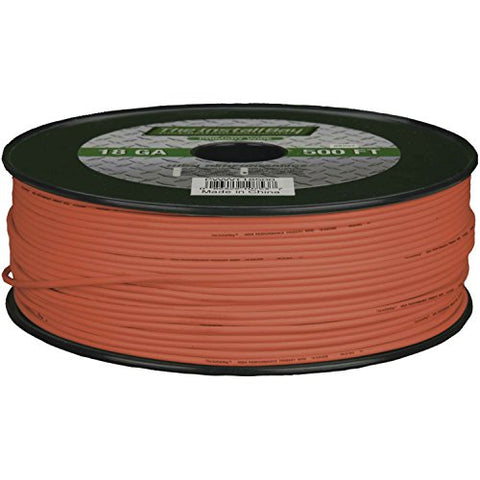 Install Bay PWOR18500 Primary Wire 18 Gauge - Orange (500 Feet)