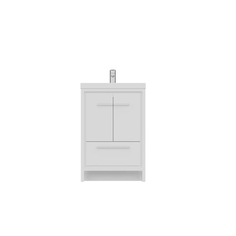Sortino 24 inch Modern Bathroom Vanity White