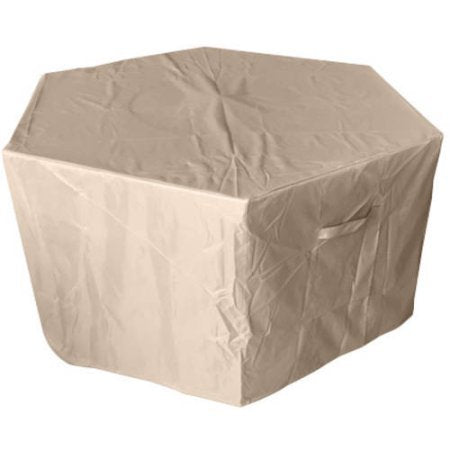 Hiland Heavy-Duty Hexagon Firepit Cover, Camel