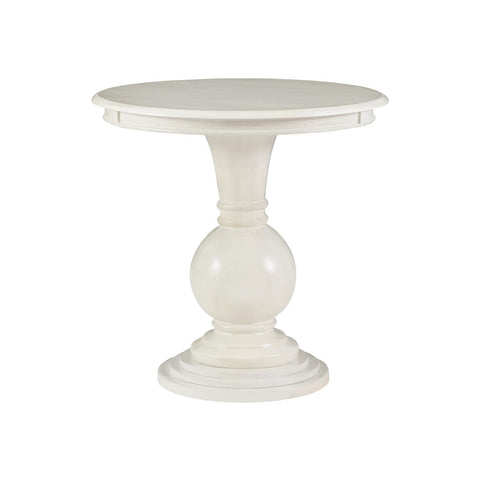 Powell Adeline Round Accent Table with Cream Finish D1431A21CRE