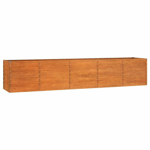 vidaXL Corten Steel Garden Raised Bed - 157.5"x31.5"x30.3" - ic Outdoor Planter for Vegetables, Herbs, Flowers - Weather- Metal Garden Box
