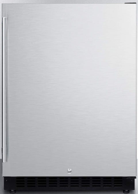 AL54CSS 24" ADA Compliant Commercial Compact Refrigerator with 4.8 cu. ft. Capacity Factory Installed Lock Frost Free Operation Open Door and High Temperature Alarm in