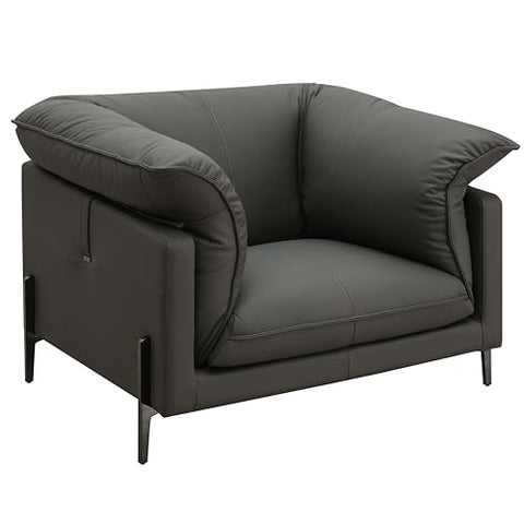 Tadi Chair Black Top Grain Leather