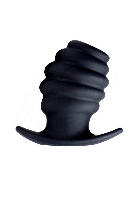 Master Series Hive Ass Tunnel Silicone Ribbed Hollow Anal Plug, Medium Medium (Pack of 1)