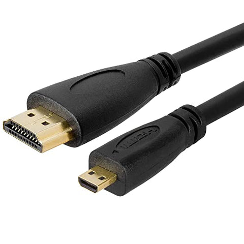 Cmple - Ultra Thin HDMI Cable 1.5 Feet High Speed 4k@60Hz Slim Flexible HDMI 2.0 Type-A Male to Male Cord Ethernet ARC 3D 2k 1080p Black