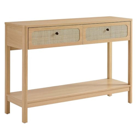 Modway EEI-6797-OAK Chaucer Wood Entryway Console Table, Oak