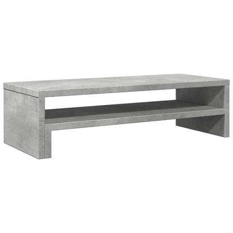 vidaXL Monitor Stand Concrete Grey 21.3x8.7x5.9 Engineered Wood
