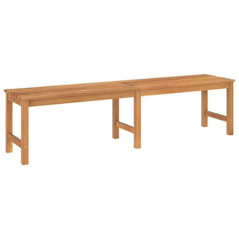 vidaXL Garden Bench Warm Teak Solid Teak Wood 70.9 in Length Durable