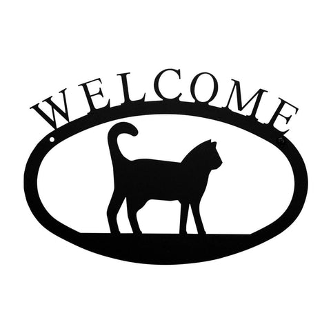Village Wrought Iron Cow Welcome Home Sign Small