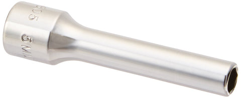 Williams JHWMMD-605 SUPERTORQUE 1/4-Inch Drive Deep 6 Point Metric Socket, 5mm Size, High-Polished Chrome Finish, Designed For Use On 6 Point Fasteners
