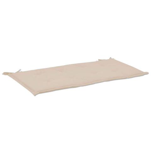 vidaXL Garden Bench Cushion in Cream - Outdoor Seating Enhancer, 39.4"x19.7"x1.2", 100% Polyester Oxford Fabric, Easy Installation, California Proposition 65 Compliant