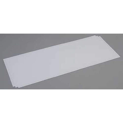 EverGreen 9105 Polystyrene Sheet 200 x 530 x 1 mm-Pack of 3-White