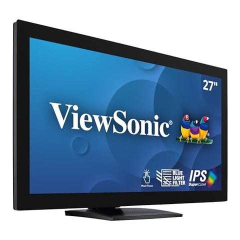 ViewSonic TD2760 27 Inch 1080p 10-Point Multi Touch Screen Monitor with Advanced Ergonomics RS232 HDMI and DisplayPort