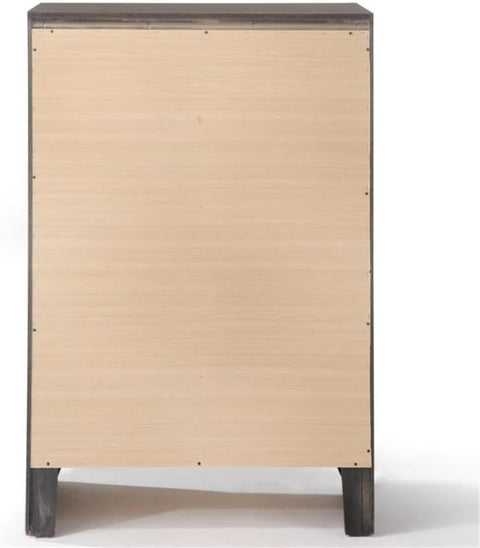 Acme Ireland 5 Drawer Chest in Gray Oak