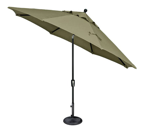 SimplyShade Catalina Octagon Push Button Tilt Umbrella in Black/Antique Beige