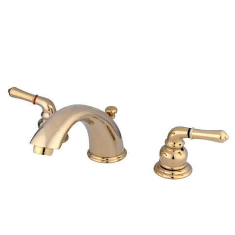Kingston Brass KB962 Magellan Widespread Bathroom Faucet, 8-Inch Adjustable Center, Polished Brass
