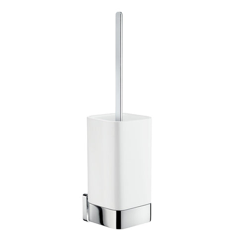 OK433P- ICE CUBIC WALL MOUNTED TOILET BRUSH CERAMIC WHITE
