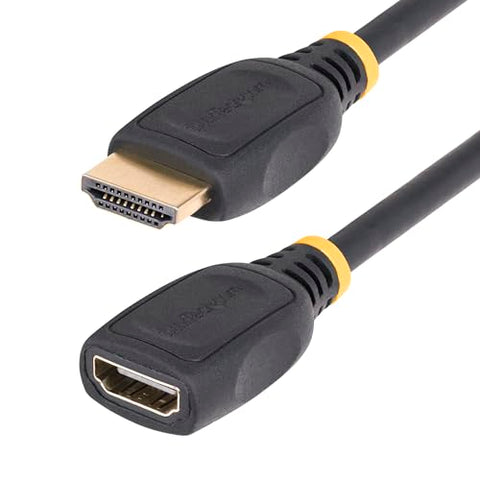 StarTech.com 50ft (15m) HDMI 2.0 Cable - 4K 60Hz Active HDMI Cable - CL2 Rated for In Wall Installation - Long Durable High Speed UHD HDMI Cable - HDR, 18Gbps - Male to Male Cord - Black (HD2MM15MA)