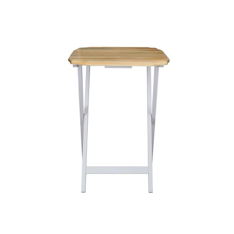 Medallion 2pcs Tray Table Set - Natural/White