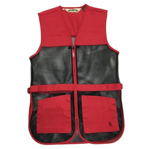 Bob Allen 245M Full Mesh Dual Pad Shooting Vest Red L