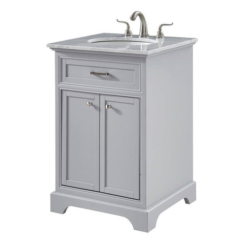 24 in. Single Bathroom Vanity Set, Light Grey