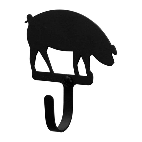 Village Wrought Iron Pig Wall Hook Decorative XSmall