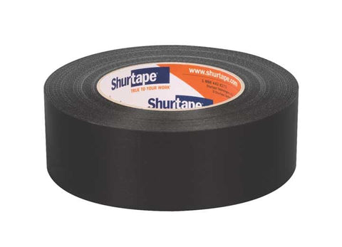 Shurtape PC 7 Utility-Grade Cloth Duct Tape, 1.89" x 60.15 yds, Black, 24/Carton
