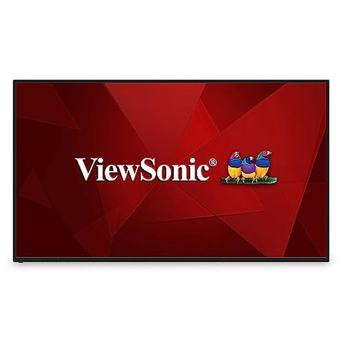 ViewSonic CDE6531 65 Inch 4K UHD Commercial Display with 500-nit Brightness, 5000:1 Contrast Ratio, OPS Slot, 8GB RAM, 32GB Storage, 16W Dual Speakers, WiFi Slot, HDMI, USB A, and USB C Inputs