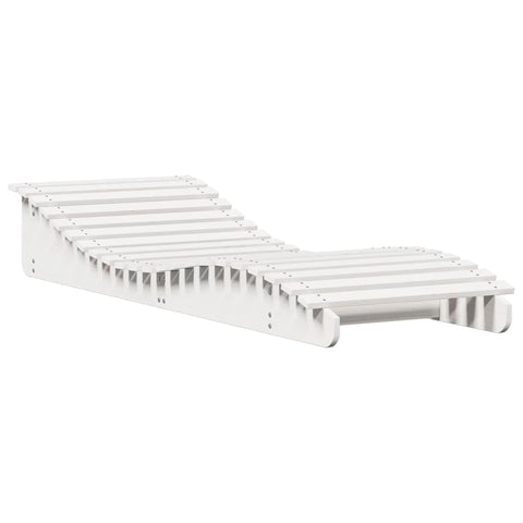 vidaXL Wooden Sun Lounger - Outdoor Chaise Lounge Chair - White Pine Daybed for Patio/Garden/Pool - Ergonomic S-Shape Design - 80.7" L x 27.6" W x 12.4" H - Assembly Required