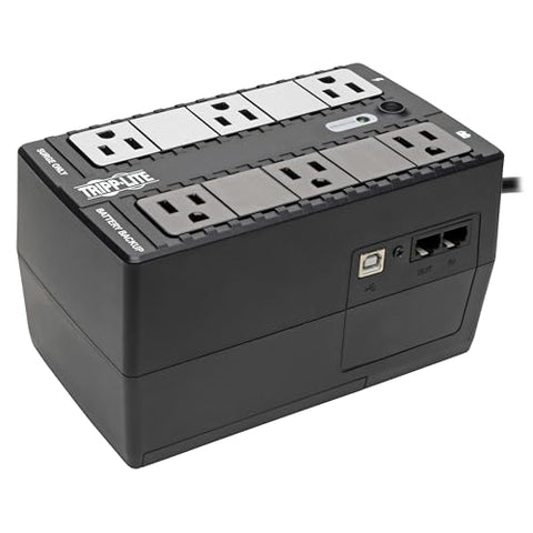 Eaton Tripp Lite series INTERNET350U Small UPS Battery Backup & Surge Protector, 350VA / 210W, 6 Outlets, Computer Uninterruptible Power Supply Units for PC, 3-Year Warranty & $100,000 Insurance