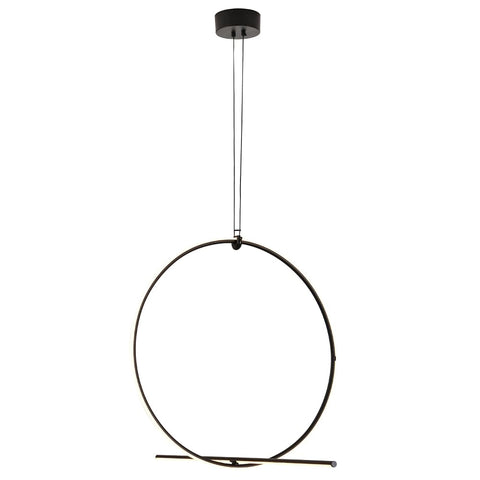 BETHEL INTERNATIONAL DLS29C23B 2-Light LED Chandelier Black