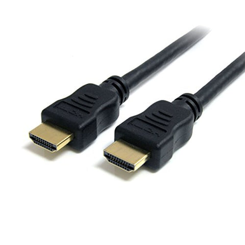 StarTech.com 10ft HDMI Cable - 4K High Speed HDMI Cable with Ethernet - 4K 30Hz UHD HDMI Cord - 10.2 Gbps Bandwidth - HDMI 1.4 Video / Display Cable M/M 28AWG - HDCP 1.4 - Black (HDMIMM10HS)