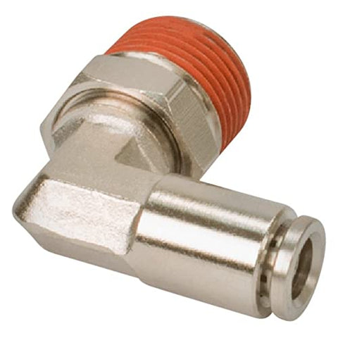 1/8" Npt(M) To 1/4" Airline 90° Swivel Elbow Fitting (10 Pcs) Dot Approved