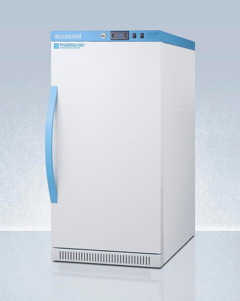 Accucold AFZ2PVBIADADL2B Vaccine Freezer; ADA Compliant; 2.47 cu.ft Capacity; Manual Defrost; Interior LED Lighting; Factory-installed Lock; Adjustable Temperature; Temperature and Open Door Alarm