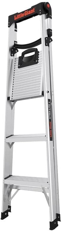 Little Giant Xtra-Lite Plus 5 ft. H Aluminum Step Ladder Type IAA 375 lb. Capacity