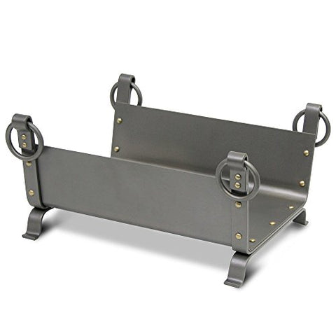 Greyson Wood Holder Natural Iron with Rivets