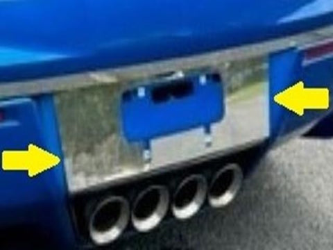 QAA Part LP54250 is a 1 Piece Stainless Steel License Plate Bezel That is Compatible with The Cadillac CTS 2014-2019