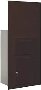 Salsbury Industries 3600C7-ZFU Collection Unit for 7 Door High 4B-Plus Units Front Loading USPS Access Mailbox, Bronze