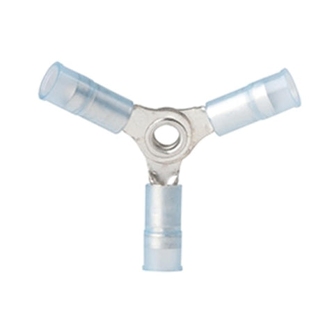 Ancor 210510 Marine Grade Electrical Nylon Insulated Double Crimp Funnel Entry 3-Way Connector (16 to 14-Gauge, 25-Pack)