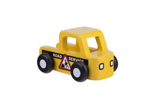 MOOVER Mini Road Service Car Wooden Toddler Toy Car L3 W2 H2 inches